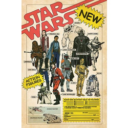 Star Wars Poster Action Figures 61 x 91 cm
