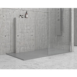 Ντουζιέρα ορθογώνια υψηλής αντοχής PIETRA Cemento KARAG 80x180x2,5cm