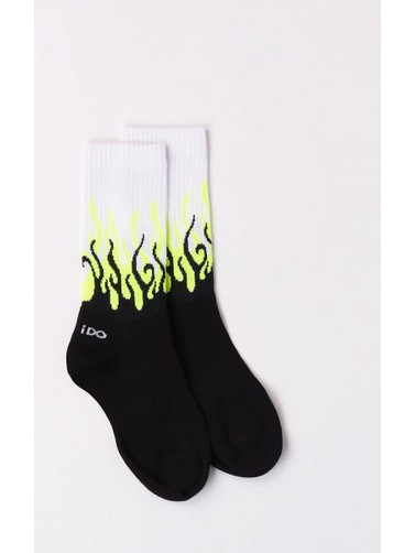 IDO TIGHTS/SOCKS - 4.8968/71 - ΑΓΟΡΙ - WHITE-F.YELLOW