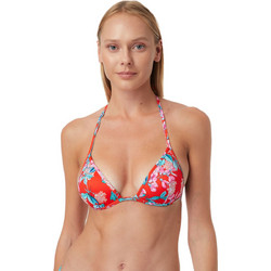 Minerva Bikini Top Τριγωνάκι με Ενίσχυση Floral Κόκκινο 90-9211B-044