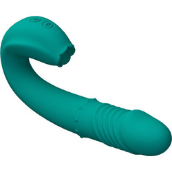 Thrusting Rabbit Vibrator Green