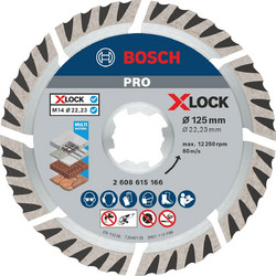 ΔΙΑΜΑΝΤΟΔΙΣΚΟΣ Φ125 Multi Material X-Lock M-14 PRO BOSCH 2608615166