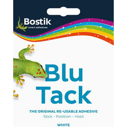 Blu-Tack Original λευκό 50gr επαναχρησιμοποιήσιμη κόλλα σε μορφή πλαστελίνης