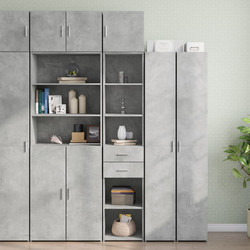 Ντουλάπι Αποθήκευσης Στενό Γκρι 40x42,5x225 εκ. Επεξεργ. Ξύλο 3281276