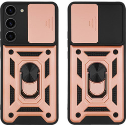 Θήκη Ring Armor CamPro Sonique για Samsung Galaxy S23 Plus Ροζ Χρυσό - Sonique - Ροζ Χρυσό - Galaxy S23 Plus - Θήκες Πλάτης