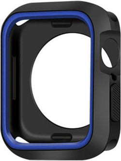 Θήκη Σιλικόνης για Apple Watch Series 42mm Μαύρο - Μπλε