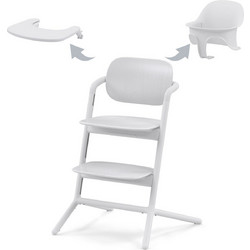 Cybex Lemo Chair 3 in 1 Καρεκλάκι Φαγητού με Ροδάκια All White