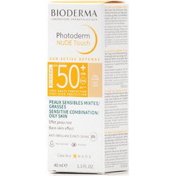 Bioderma Photoderm Nude Touch Mineral Very Light Αντηλιακή Κρέμα Προσώπου SPF50 40ml