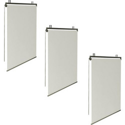 Inkazen Σετ Ρόλερ Ολικής Συσκότισης Blackout 120 x 225 cm 3 τμχ Χρώματος Εκρού 30060161