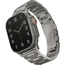 Uniq Osta Λουράκι Μεταλλικό Titanium Silver (Apple Watch 42 / 44 / 45 / 49mm)