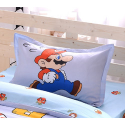 MC DECOR ΖΕΥΓΟΣ ΜΑΞΙΛΑΡΟΘΗΚΗ 50Χ75CM SUPER MARIO - ΓΑΛΑΖΙΟ - MC DECOR MCD.KSM.M.013