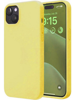 Θήκη Rubber Ενισχυμένης Σιλικόνης για iPhone 15 Plus Κίτρινο