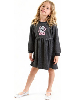Cimpa Minnie Mouse Παιδικό Φόρεμα Ανθρακί MN21265