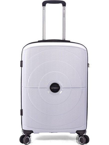 Benzi BZ5711 Βαλίτσα Καμπίνας 55x38x20cm με 4 Ρόδες Λευκή