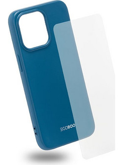 EGOBOO Natural Collection backcover for iPhone 13 Pro, Sky Blue +Tempered Glass