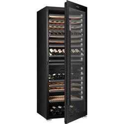Διζωνικός Συντηρητής Κρασιών 270 Φιαλών Masterzen XPR W300DT Μαύρη Πόρτα