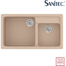 Sanitec Classic 317 Επικαθήμενος Νεροχύτης Γρανίτη Ματ Granite Sand 90x51cm