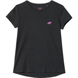 4F Παιδικό T-Shirt Κοντομάνικο Μαύρο JSS23T-TSHF279-20S