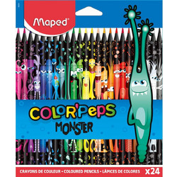 Maped Color'Peps Monster Ξυλομπογιές Σετ 24τμχ