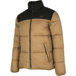 4F Ανδρικό Μπουφάν Χειμωνιάτικο Puffer Καφέ H4Z22-KUMP005-82S