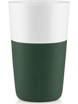 Φλυτζάνια Latte Πορσελάνινα (Σετ 2Τμχ) 501131 360ml Emerald Green Eva Solo Πορσελάνη,Σιλικόνη