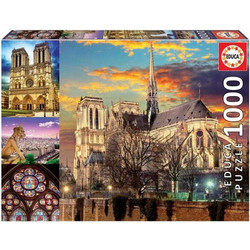 Puzzle Educa Notre Dame Collage 1000 Κομμάτια