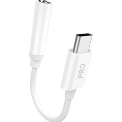 Dudao L16CPro Adapter USB-C to Jack 0,1m (white)