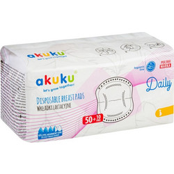 Akuku Daily Επιθέματα Στήθους 60τμχ