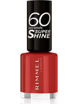 Rimmel 60 Seconds Super Shine 310 Double Decker Red Gloss Βερνίκι Νυχιών Μακράς Διαρκείας Quick Dry 8ml