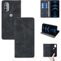 Sonique Vintage Magnet Wallet Θήκη Μαύρο (Motorola Moto G31 4G / Moto G41 4G)