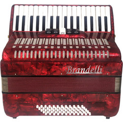 BRANDELLI 60B II Pearl Red Ακορντεόν Kόκκινο