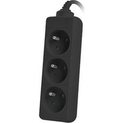 Lanberg Power strip 15m black 3xPL
