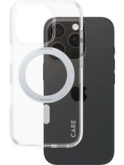 Θήκη Apple iPhone 16 Pro - PanzerGlass MagSafe Kickstand Case - Transparent with Black Stand