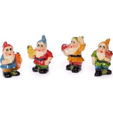 Νάνοι Μινιατούρες 2.5cm 4 Τεμάχια
