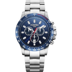 Roamer Ανδρικό Ρολόι Χρονογράφος με Ασημί Μεταλλικό Μπρασελέ R861837414520