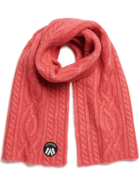 SUPERDRY CABLE LUXE ΠΛΕΚΤΟ ΚΑΣΚΟΛ ΓΥΝΑΙΚΕΙΟ W9310079A-L6W (L6W/CORD PINK)
