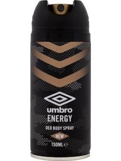 Umbro Energy Body Ανδρικό Αποσμητικό Spray Χωρίς Αλουμίνιο 150ml
