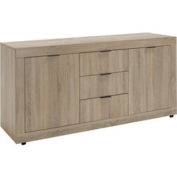 Μπουφές Doha pakoworld σε sonoma απόχρωση 180x45x80.5εκ