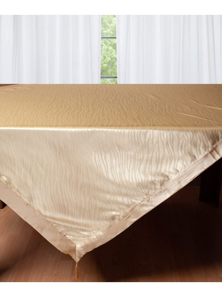 Σατέν τραπεζομάντηλο 2009 (160cm x 220cm) χρυσό Silk Fashion