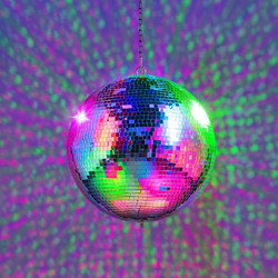 Ντισκόμπαλα 40εκ. με μοτέρ περιστροφής - Mirror Disco Ball