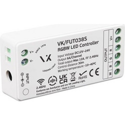 VK Lighting Dimmer Controller RGB+W 12-24V Max 6A 30m IP20 90004-031698