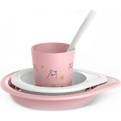Suavinex Βρεφικό Σετ Φαγητού Pink 4τμχ