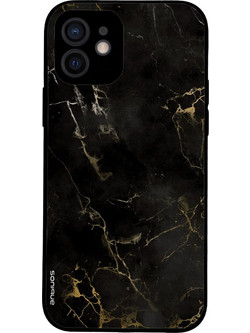 Sonique Marble Series Θήκη iPhone 12 Black 01