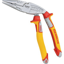 BENMAN ΜΥΤΟΤΣΙΜΠΙΔΟ ΓΩΝΙΑΚΟ VDE 1000V ΜΕ ΥΠΟΜΟΧΛΙΟ, POWERGRIP 200mm (77550)