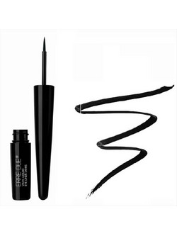 Erre Due Vinyl Liquid 01 Black Leather Πινέλο Eyeliner