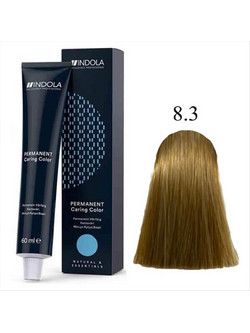 Indola Permanent Caring Color 8.3 Ξανθό Aνοιχτό Xρυσό Μόνιμη Βαφή Μαλλιών 60ml