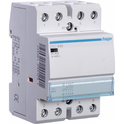 Hager Ρελέ Ράγας Ισχύος 40A 4NO 3M 230V (ESC440)