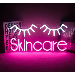 Επιτοίχια πινακίδα NEON decor Φωτιστικό-Πινακίδα skin care 42x21cm - AIF32