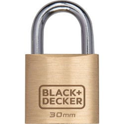Λουκέτο ασφαλείας Πέταλο Black+Decker με 3 κλειδιά - 30mm 8301100000000000