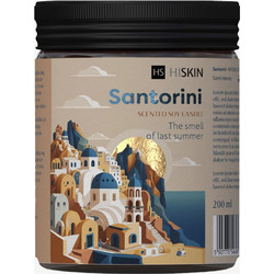 HiSkin Bon Voyage SANTORINI Scented Soy Candle 200g HSBVSAC
